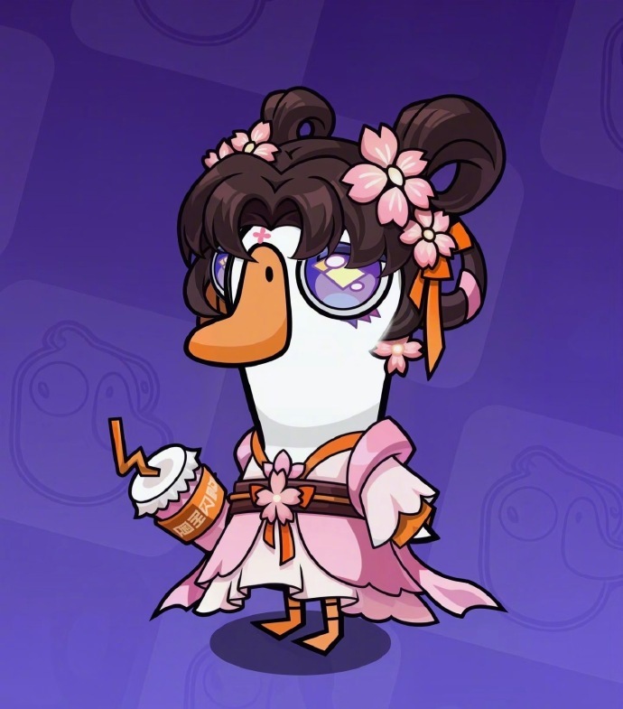 鹅鸭杀樱花鹅皮肤鹅鸭杀春日限定皮肤 游戏也越来越讲究美观了。据悉，鹅鸭杀手游春日