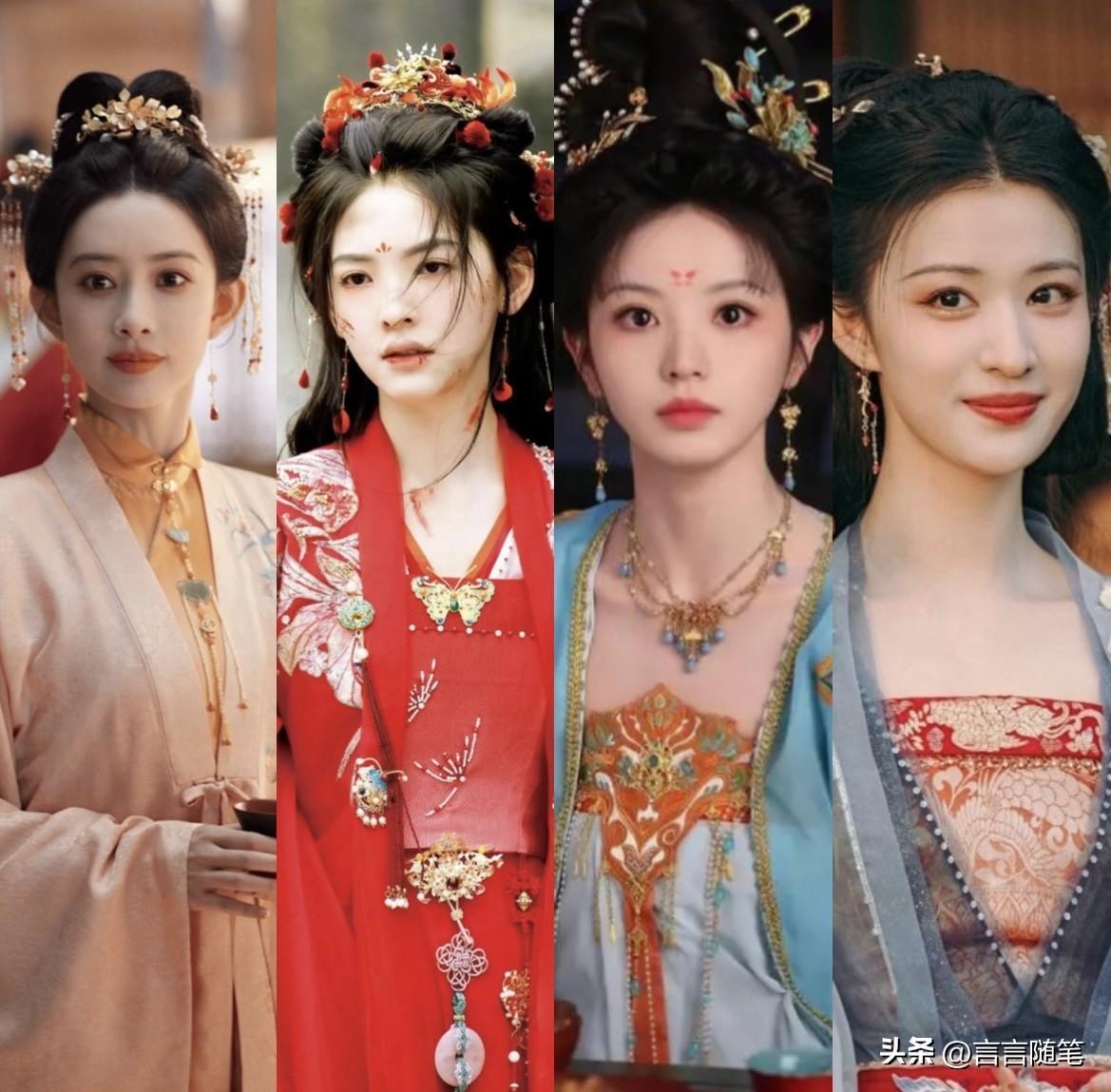 95后四大古装女神，没有无可撼动的榜首，只有更绝的惊艳。
4.孟子义：浓颜系明艳