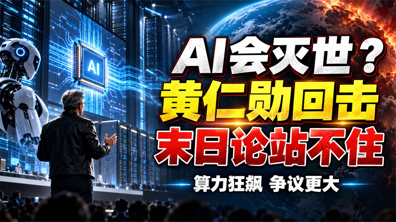 黄仁勋硬怼末日论，AI真会灭绝人类？