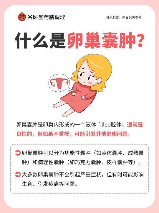 女性健康 | 卵巢囊肿的详细解析！