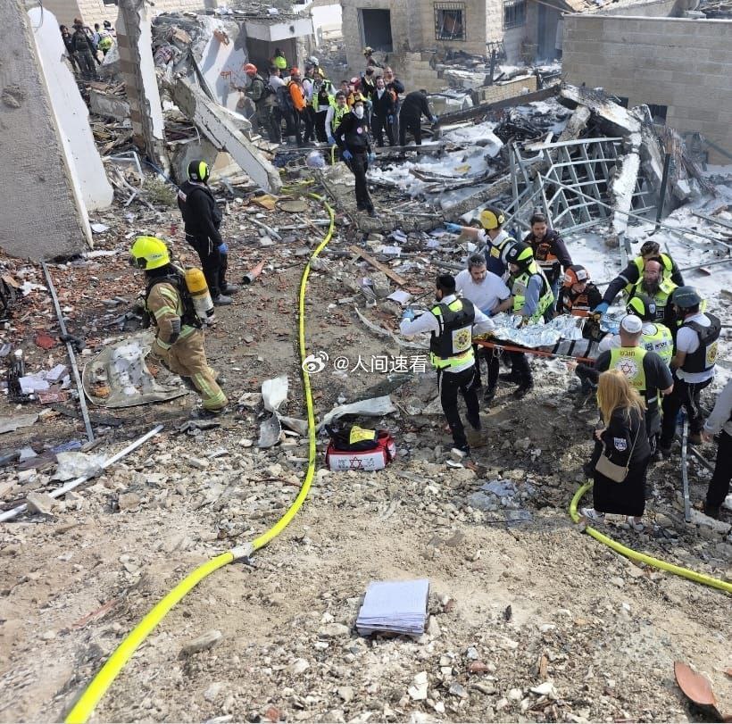 伊朗导弹击中以色列中部致6死23伤伊朗对贝特谢梅什发动袭击造成的死亡人数已上升至