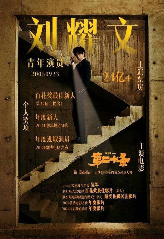 让我们期待05青年演员刘耀文！✨刘耀文两部电影亮相全国电影推介会 ​​​