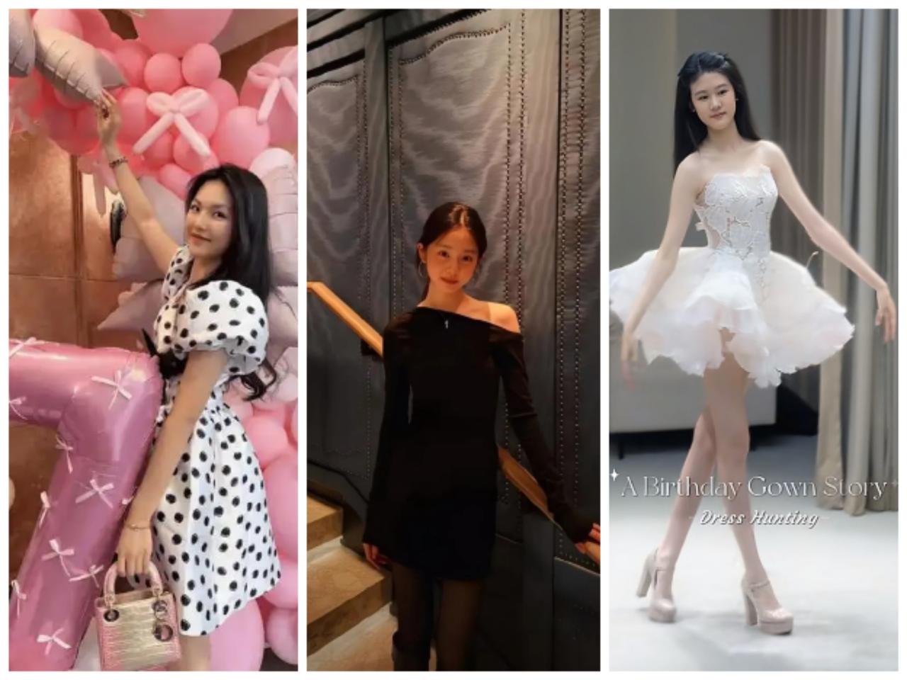 陆毅女儿陆雨萱，2008年的，身高172cm。

李湘女儿王诗龄，2009年的，