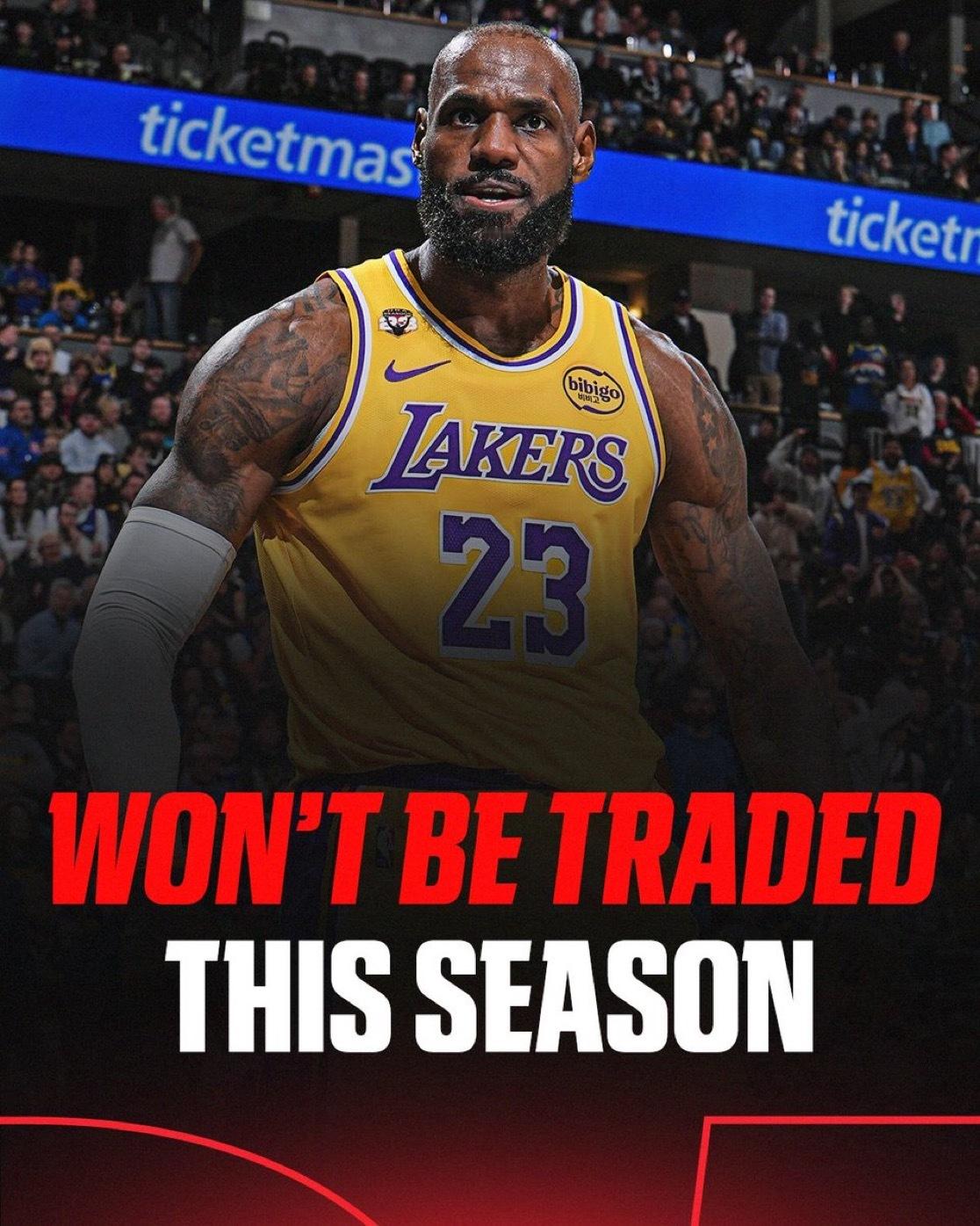 联盟消息人士周二告诉mcten ，勒布朗·詹姆斯预计将在本赛季继续留在湖人队。詹