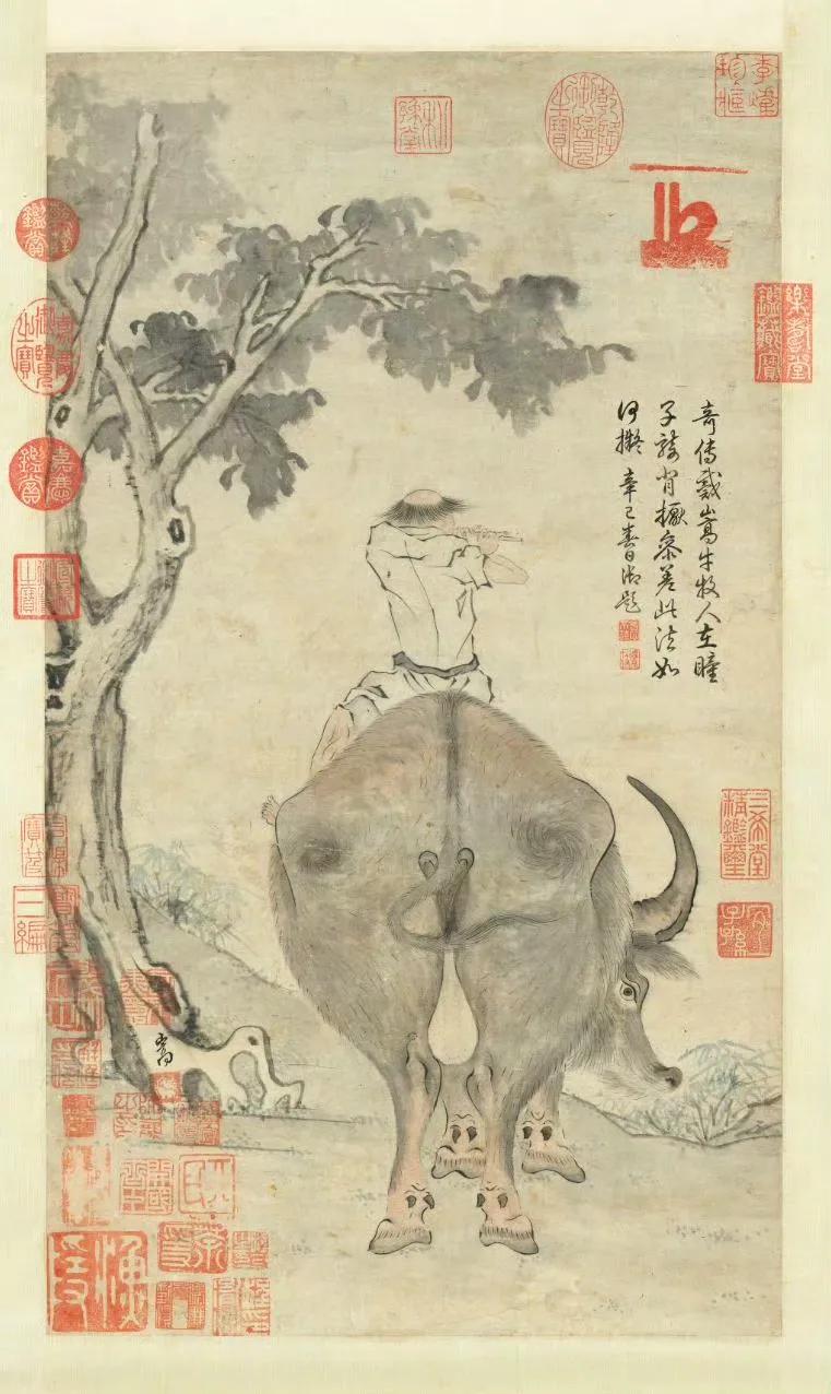 唐·戴嵩（传）《牛图》｜台北故宫博物院