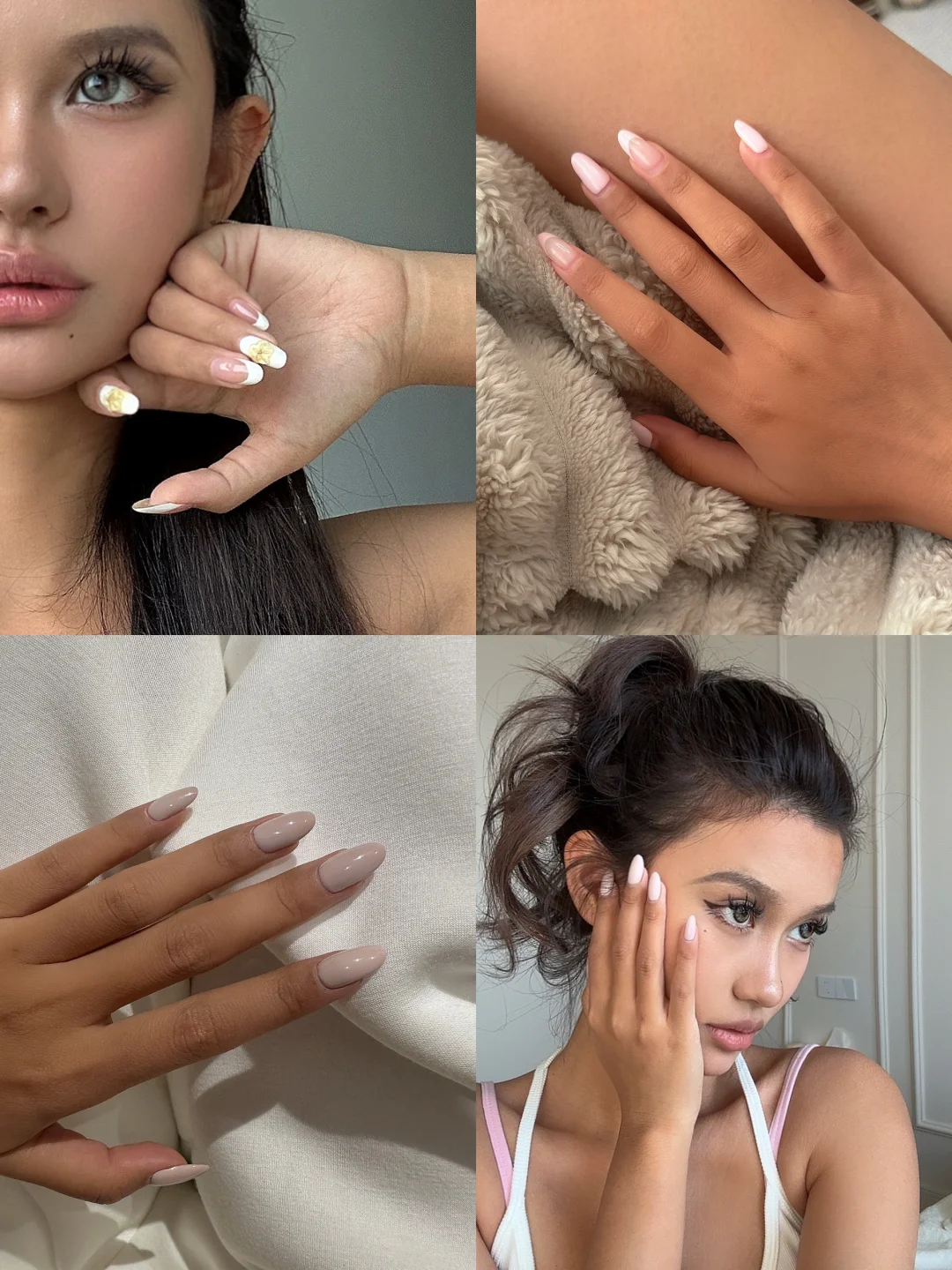 黄黑皮ins感美甲合集💅——美甲的尽头是纯色