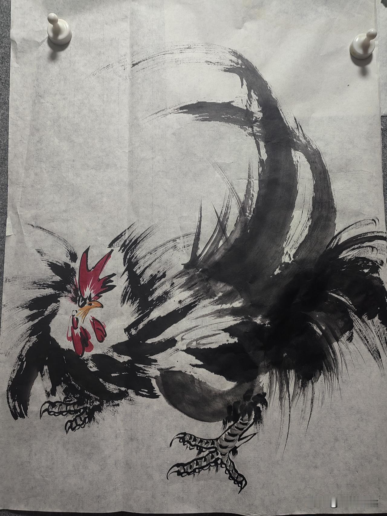 以前画好多张才能满意。但是今晚上这一张就搞定。我都知道我画的已经很好了。[大笑]
