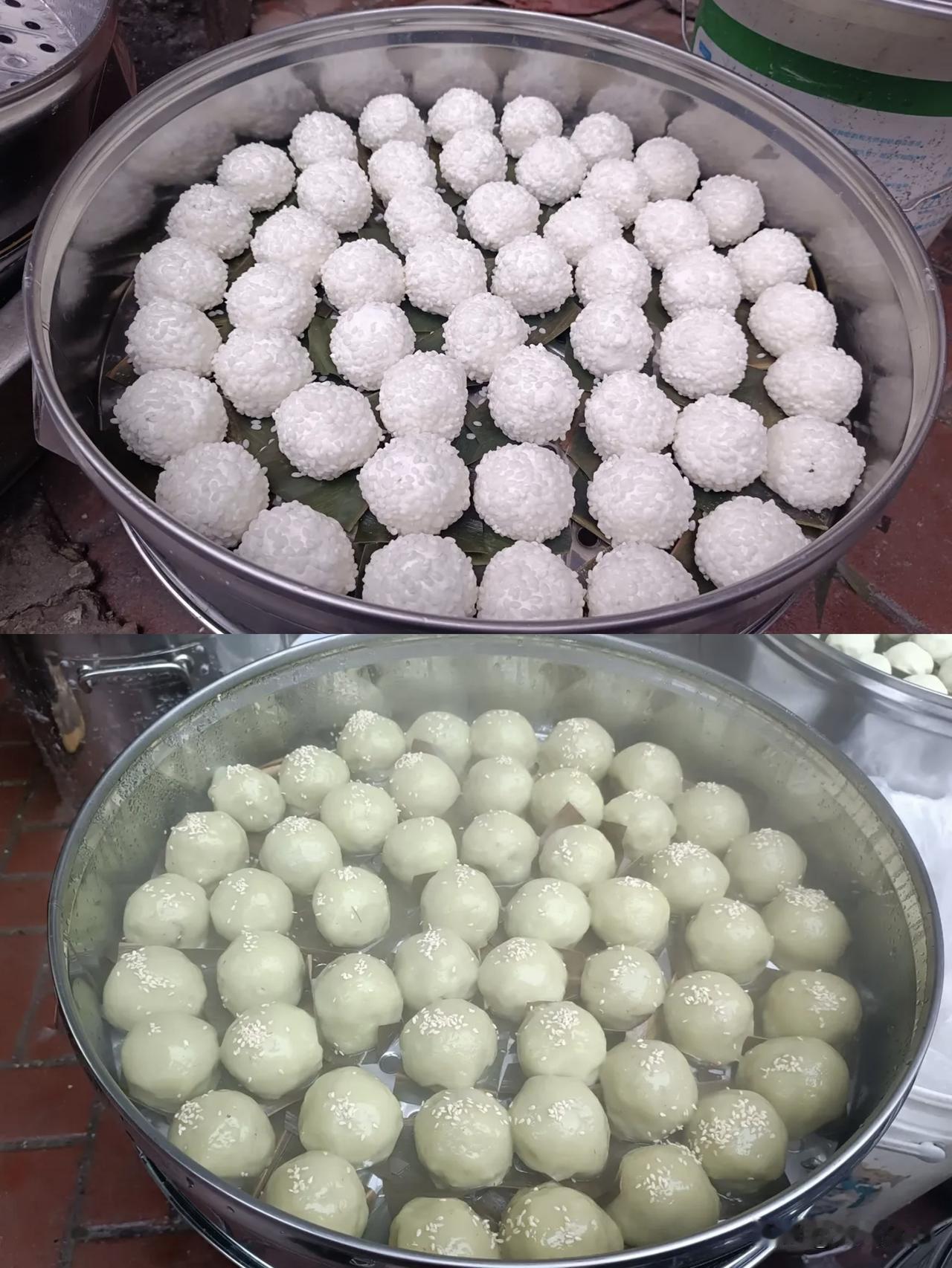 福州仓山区常乐米行开在阿信鲜捞旁边，依托捞化的客流，顺便买糯叽叽客人很多。
这家