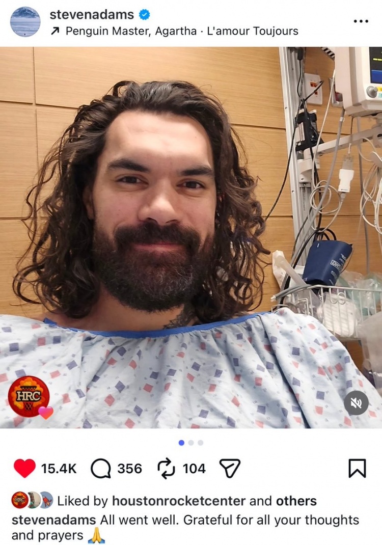 NBA 屋漏偏逢连夜雨！亚当斯接受手术，赛季报销！杜兰特这火箭冲冠之路，又堵塞了