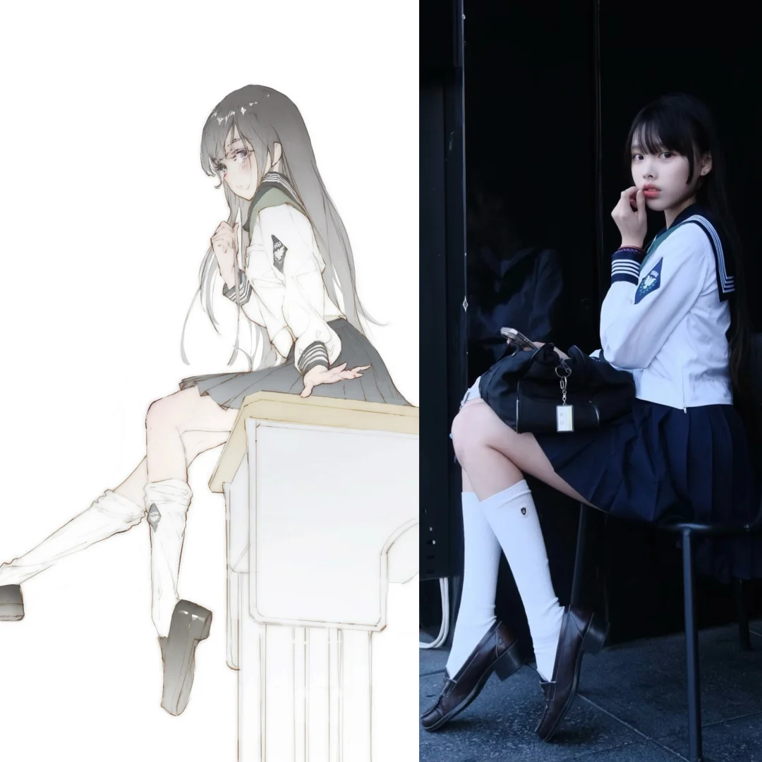 当我穿水手服被朋友画成画