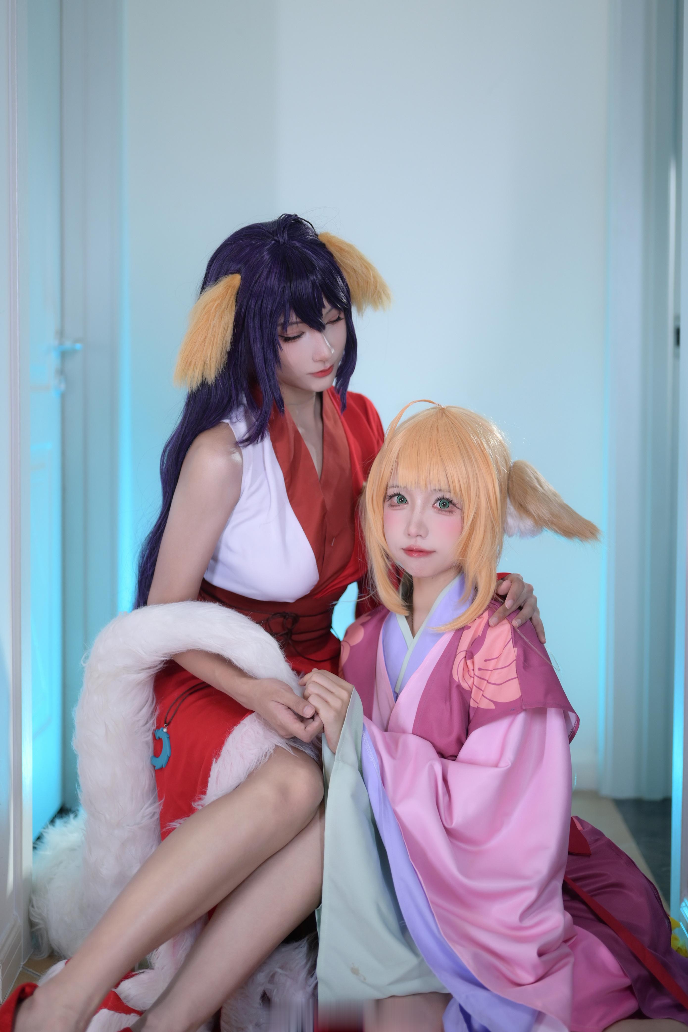 #二次元cos大赏##狐妖小红娘# “雁过拔毛兽走留皮，涂山，我罩的。”涂山雅雅