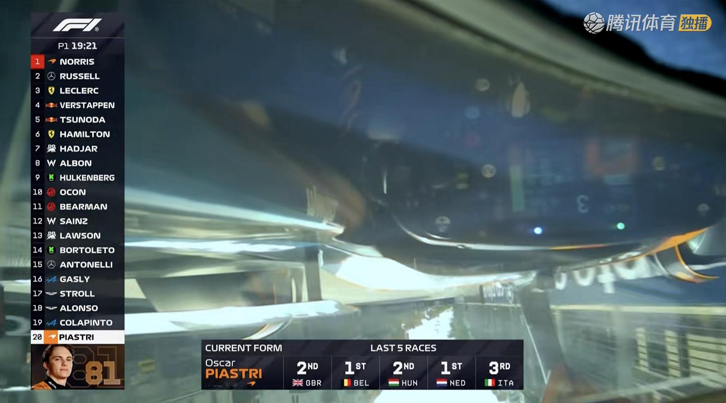 F1转播翻车现场  F1 2025F1阿塞拜疆大奖赛 ​​​