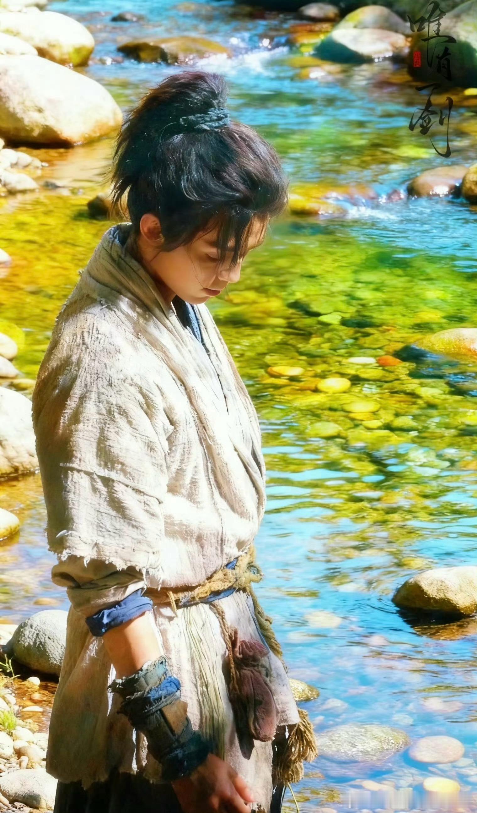 吴磊剑来高马尾造型路透，好一个天选陈平安 