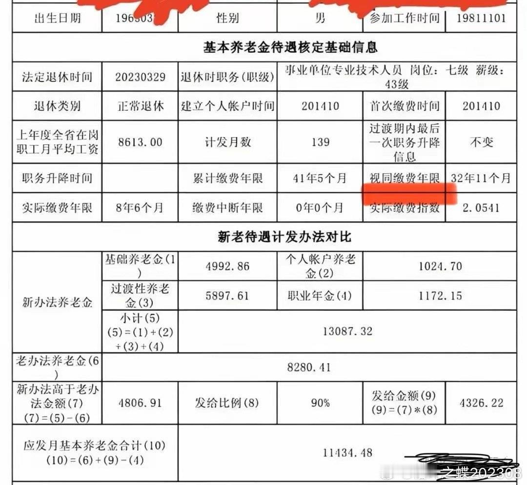 热源微博评论区的一张图视同缴费年限 ​​​