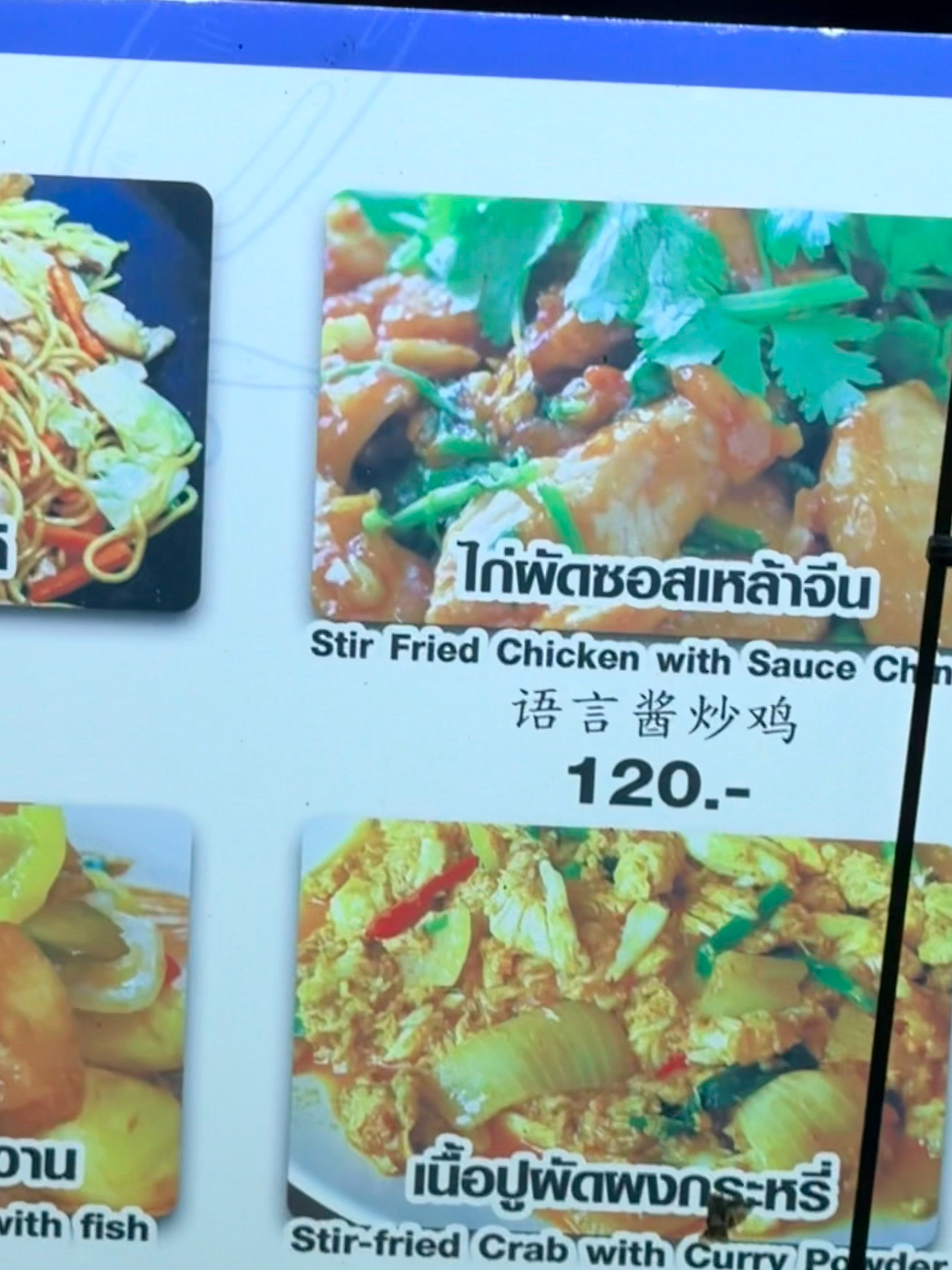 咋这么多年了，泰国的的餐单中文翻译还是乱七八糟的 泰国·CHINA TOWN