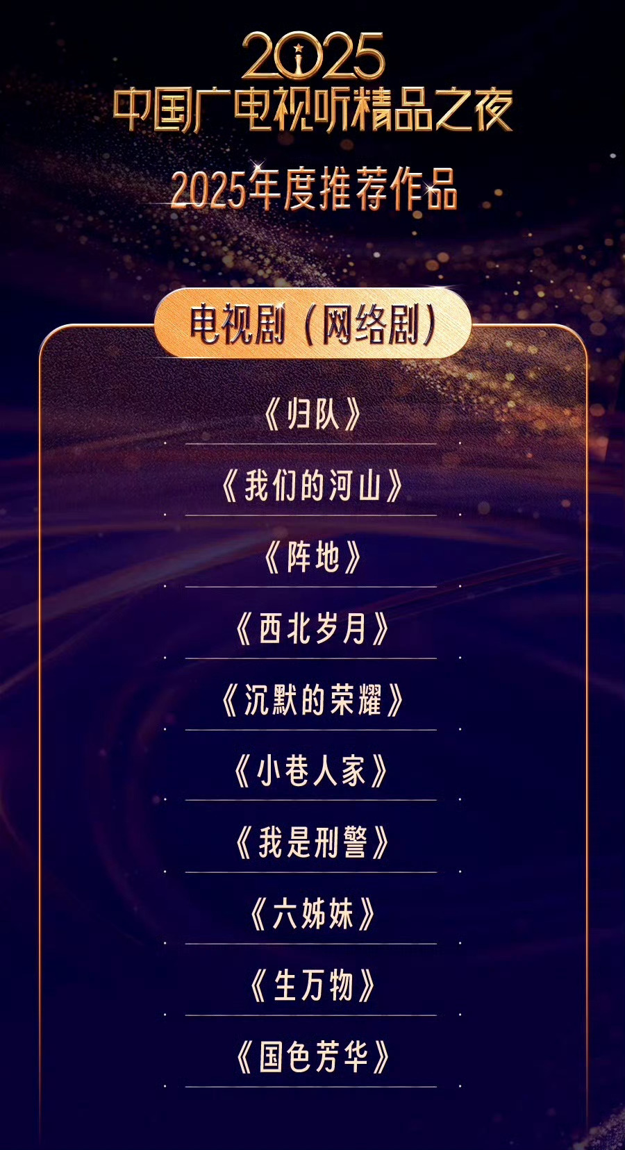 杨幂去了精品之夜 杨幂带着大爆剧《生万物》去了精品之夜，同时央视也推荐了2025