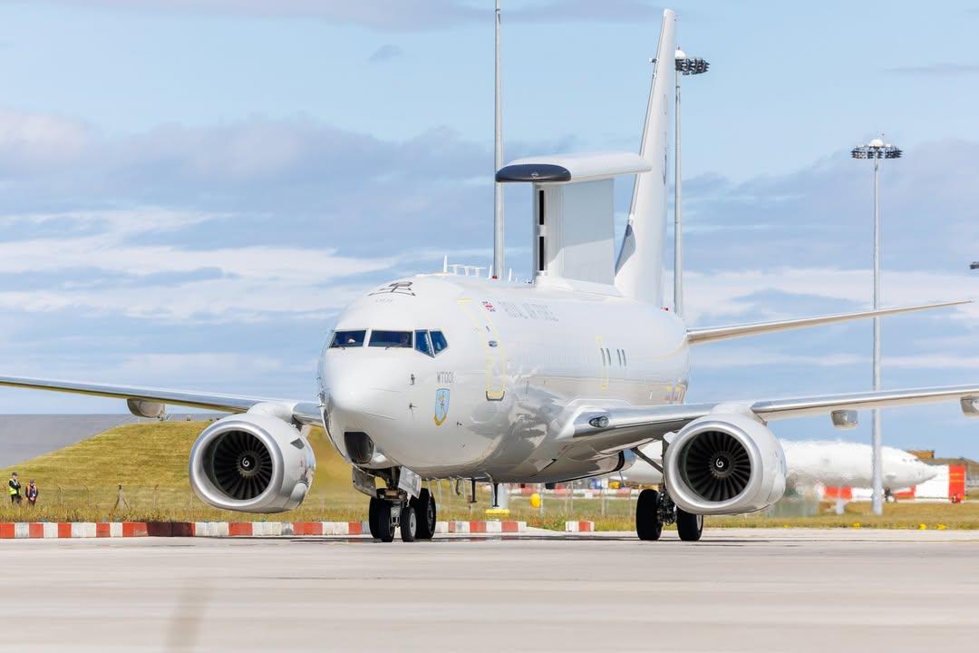 昨日，首架预定服役于英国皇家空军（RAF）的波音 E-7“楔尾”（Wedgeta