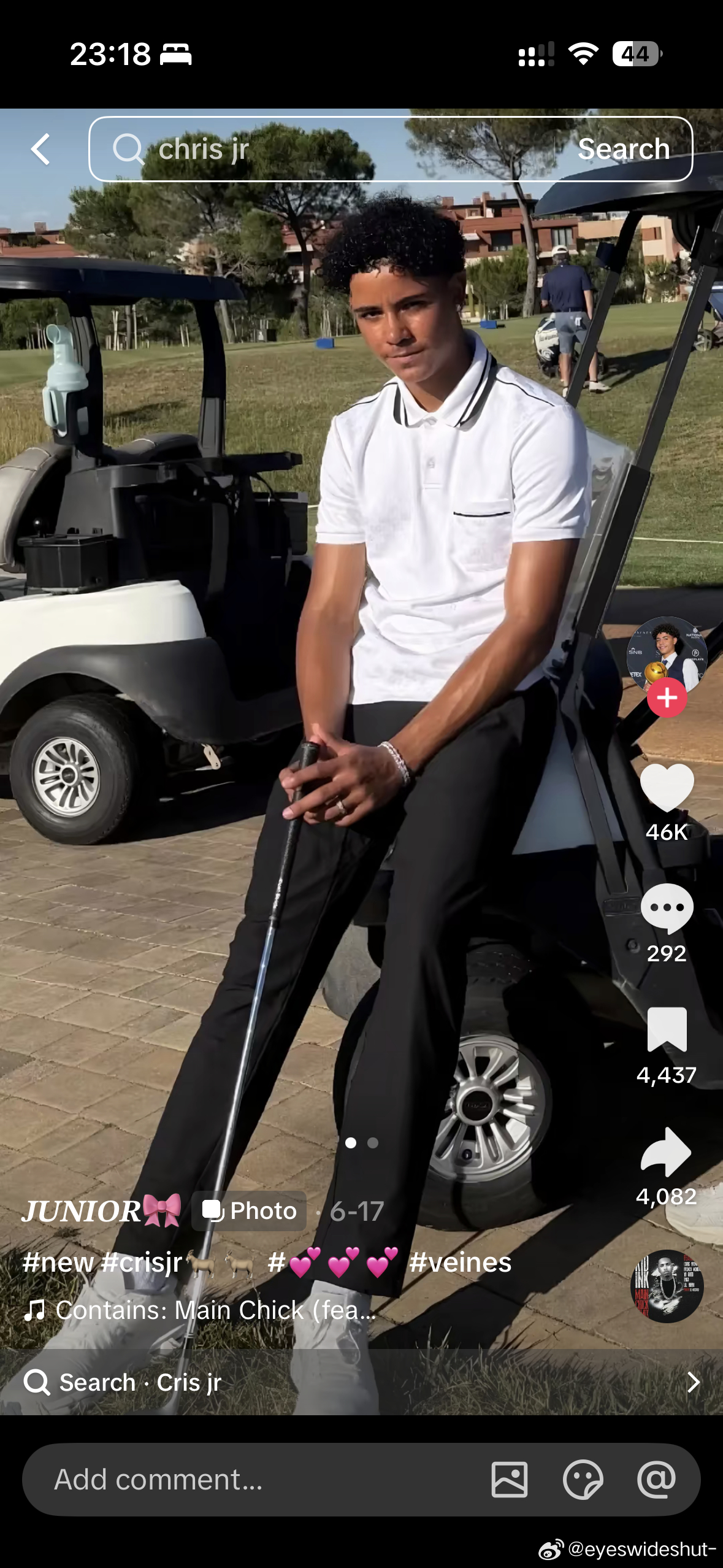 孩子和朋友去打高尔夫了🏌🏼⛳️ 