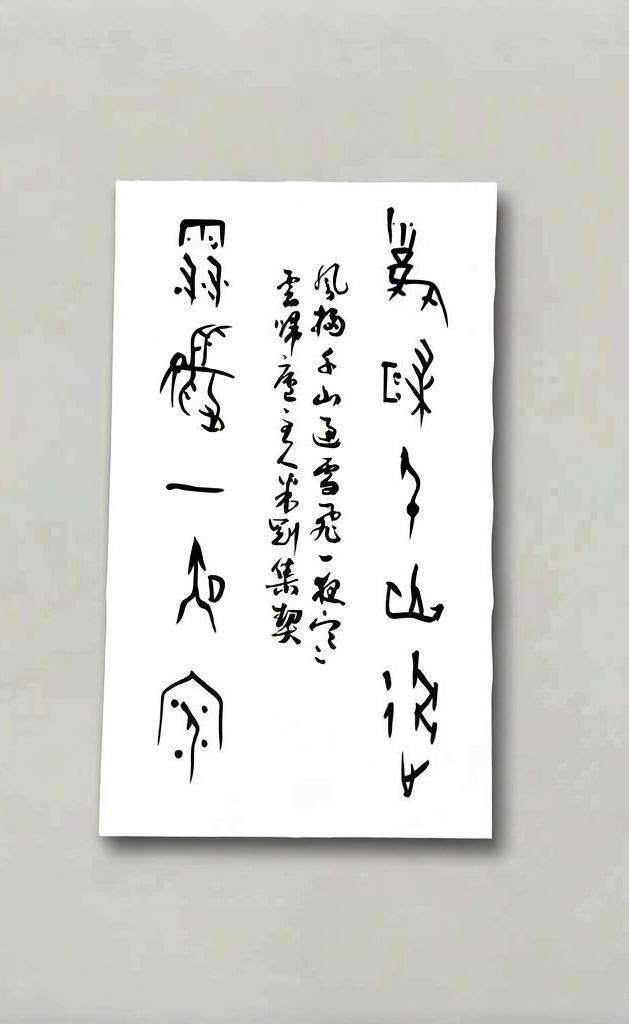 米刚甲骨文作品
