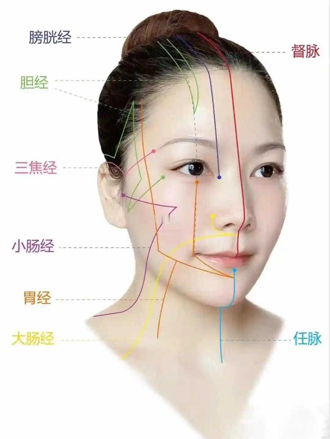 主要✊这两条经络，改善法令纹前几天讲法令纹的问题，引起好的粉丝的好奇：什么经络导