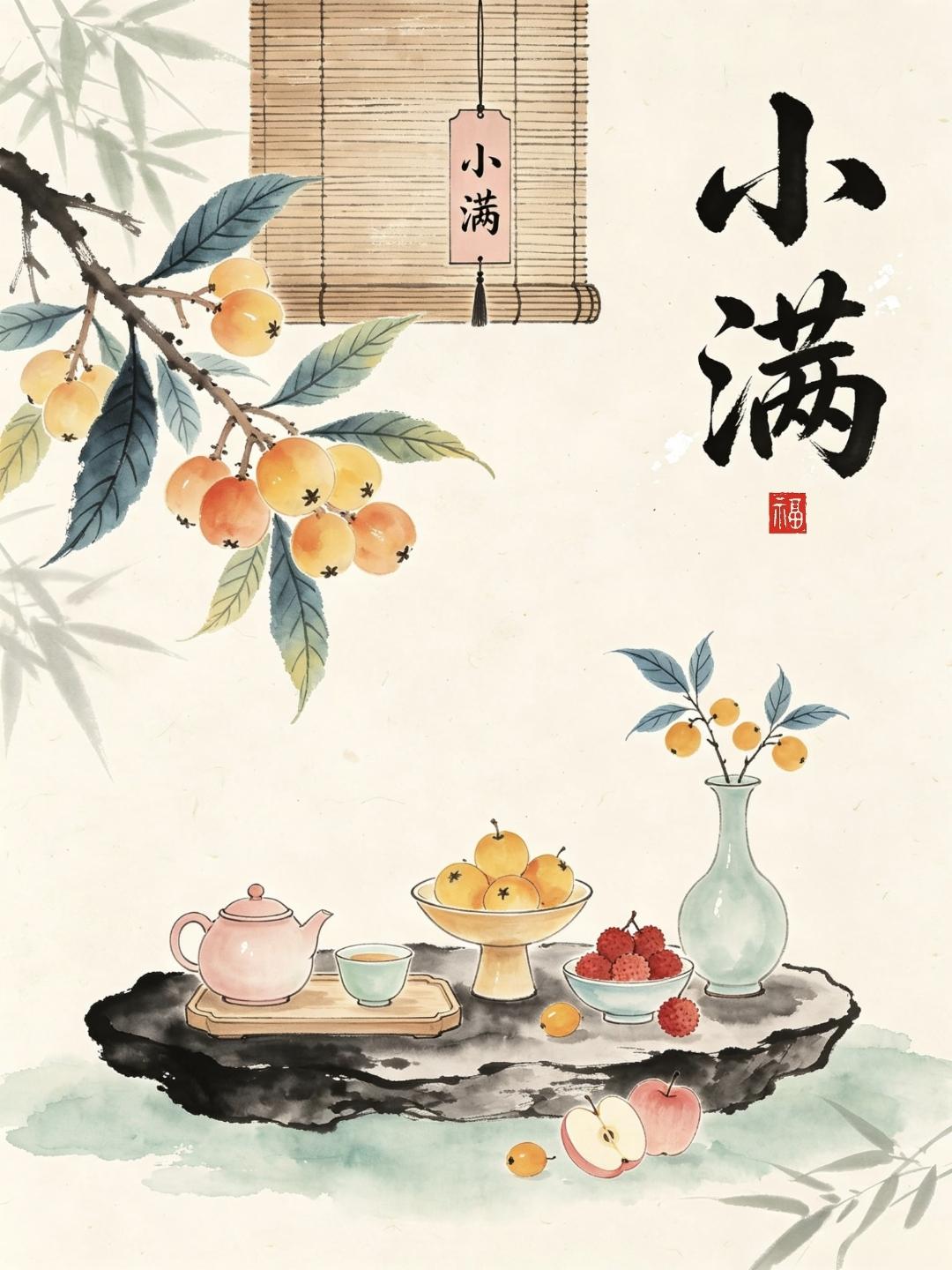 小满节气文案，愿人生，小得盈满，恰是刚好🌾
🌿 小满至，夏意浓，人间小满，岁