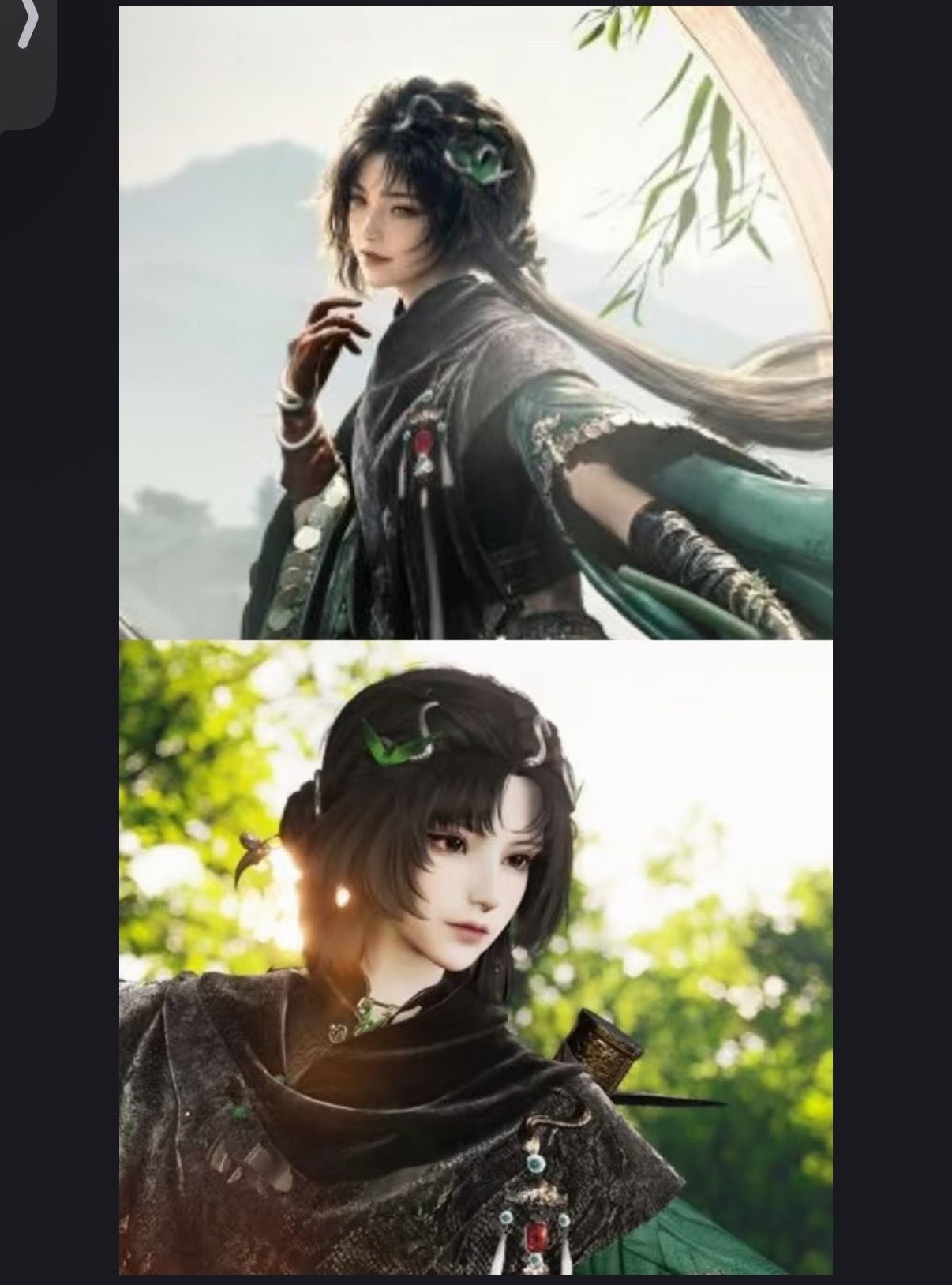 好难受。。建模师这个护臂哨子我干死你（白蛇套更是扔远点 永远把女号头发搞得又累赘