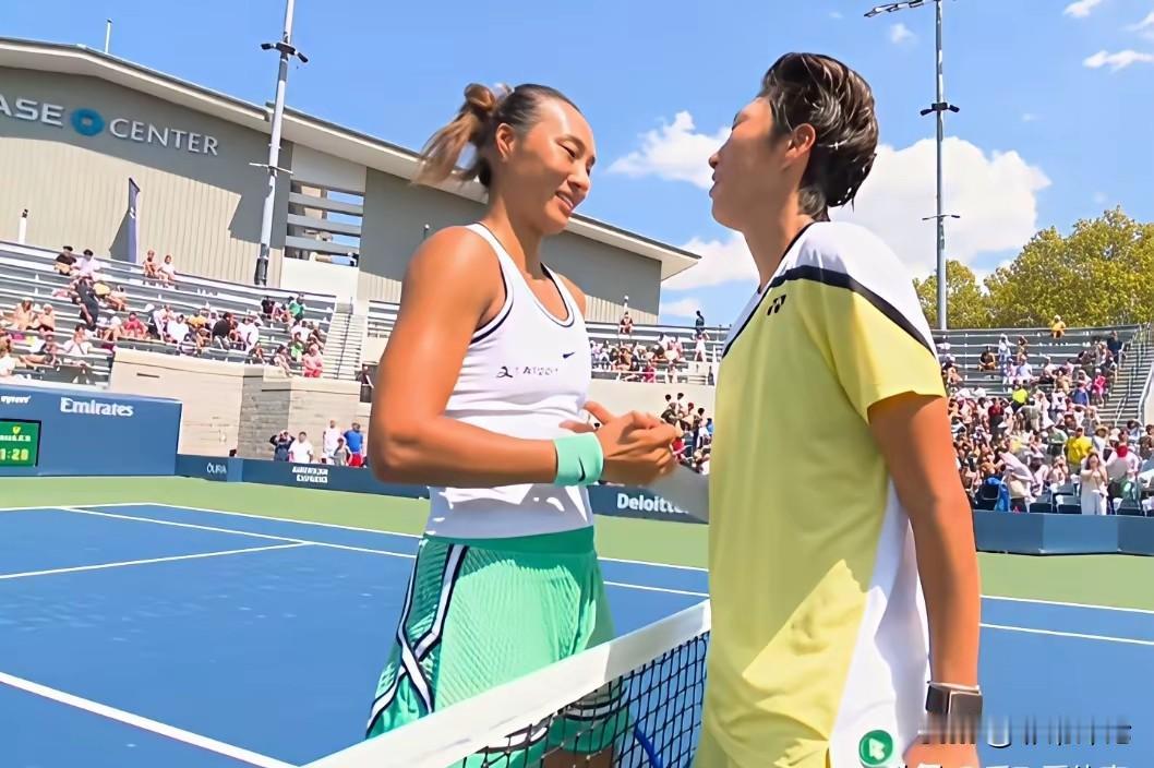 2026年美国网球公开赛女子单打资格赛第一轮:郑钦文 6:3，6:2  尤晓迪，