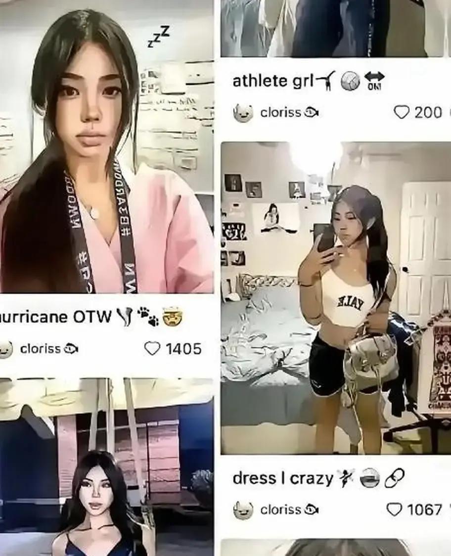 最近在美国留学的一些中国女生，集体换了妆容，从原本清冷自然的东方风格，转成卷发、