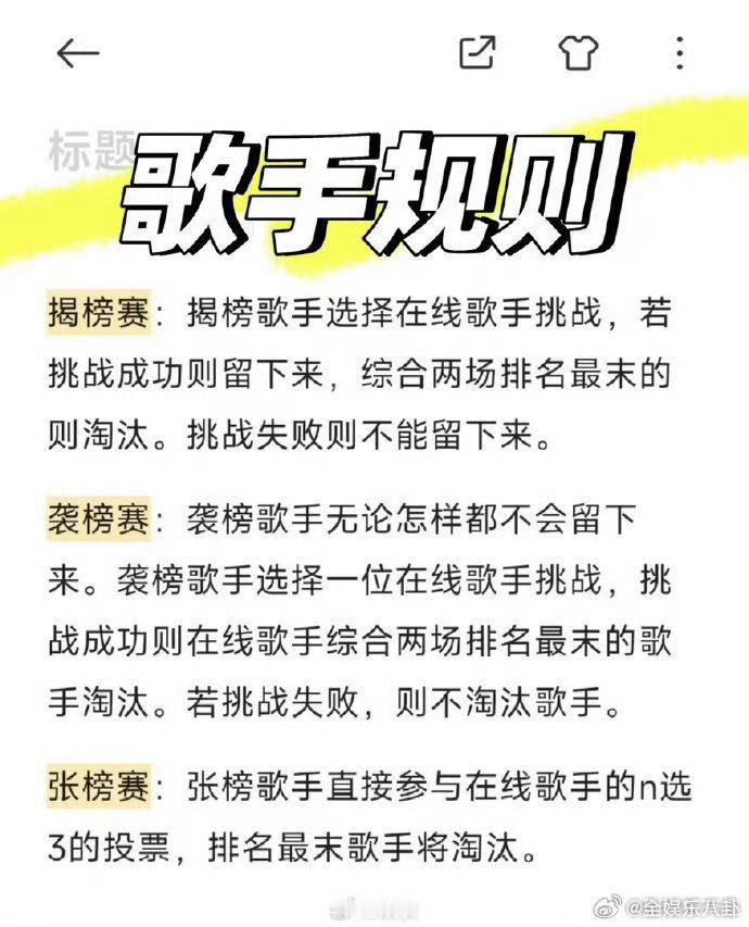 网传歌手袭榜改成大魔王了歌手2026袭榜改大魔王太对了！名字更有力量感，强者对决