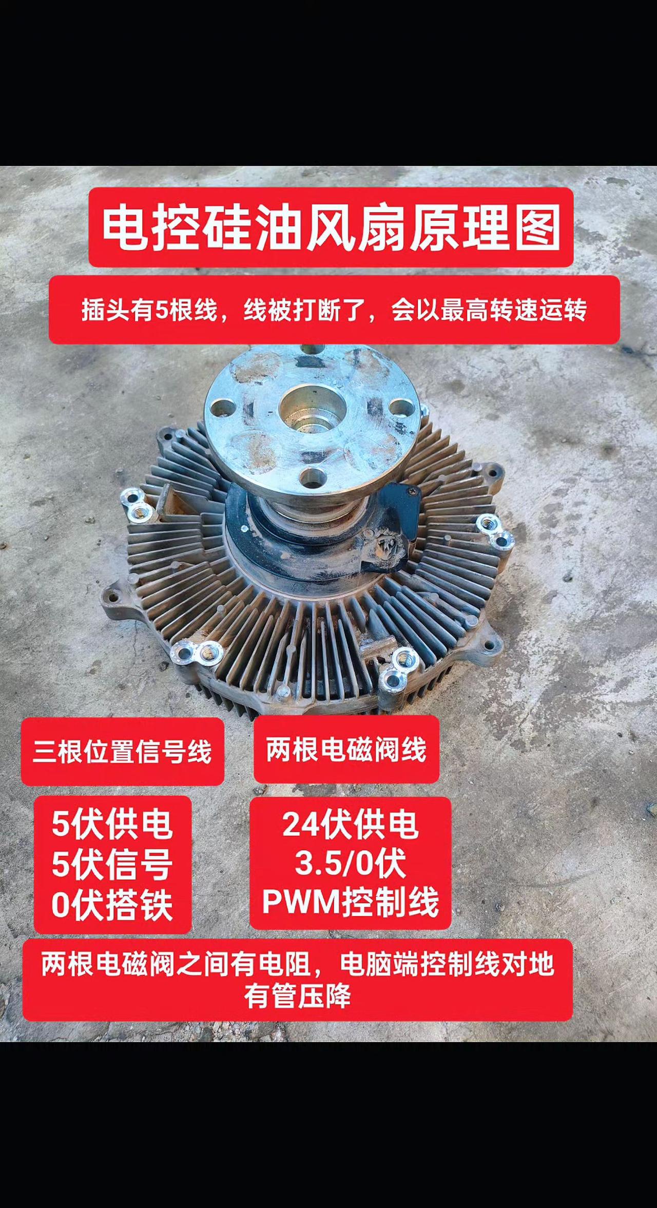电控硅油风扇原理图！
