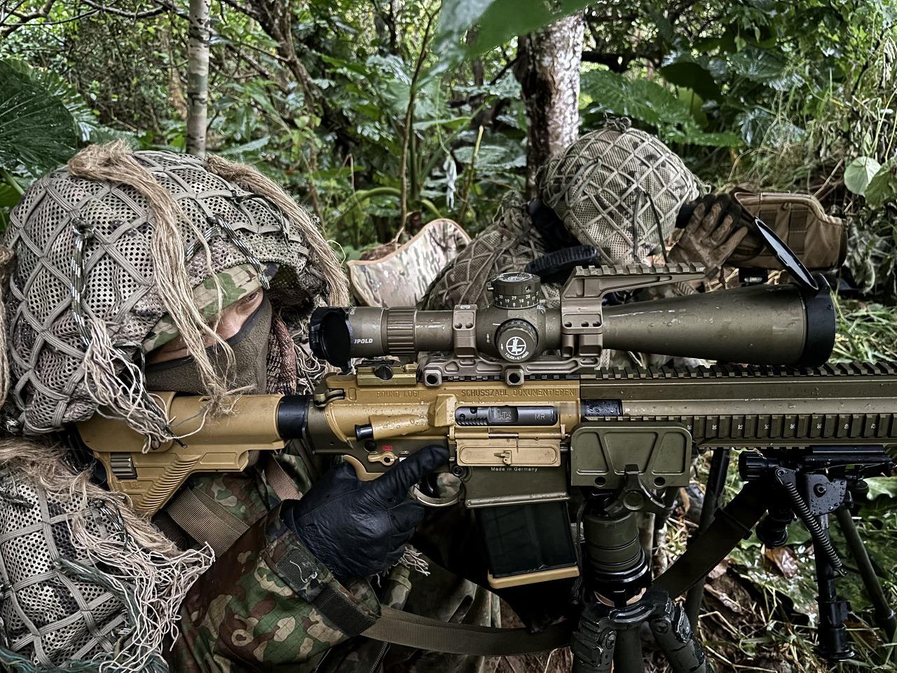 陆自八重山警備隊狙击小组使用G28E进行训练烽火问鼎计划