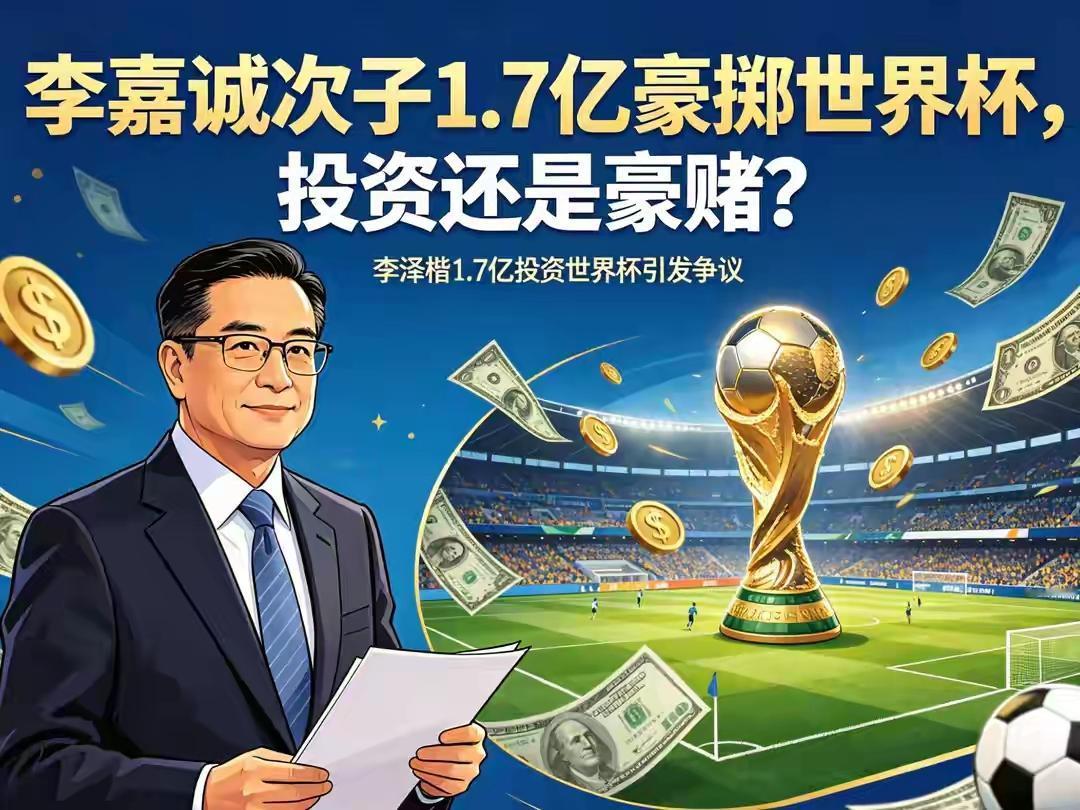 李泽楷花1.7亿拿下2026世界杯香港独家转播权，这手笔真不小。这笔交易金额25