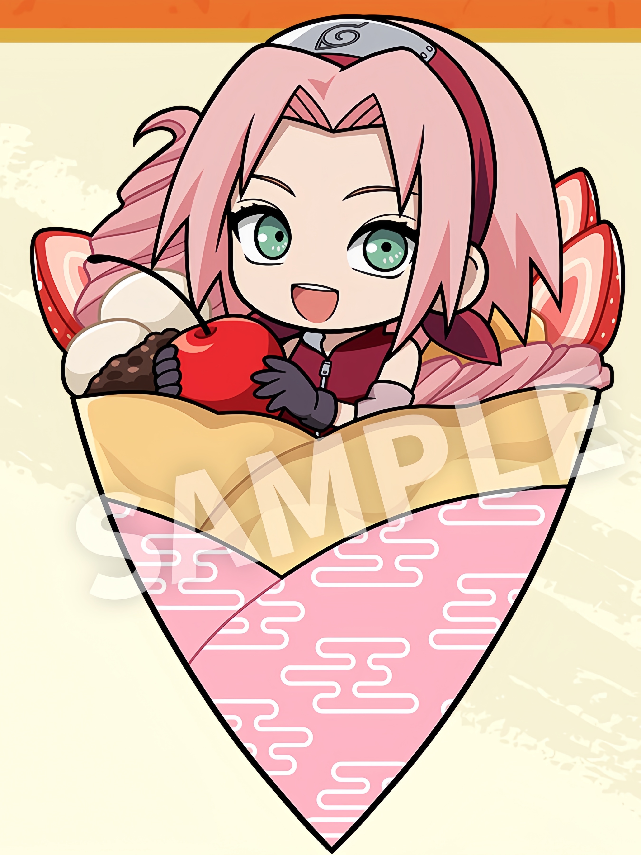 『火影忍者 疾风传』  x Amo Crepe全新绘制的Q版周边插图公开！🎉好