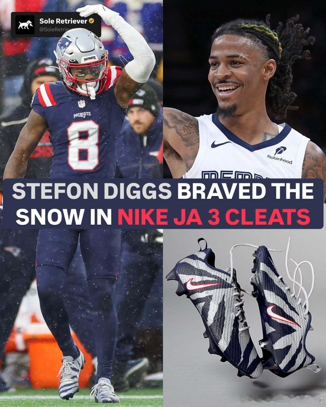 Ja 3橄榄球鞋，这配色有点帅。