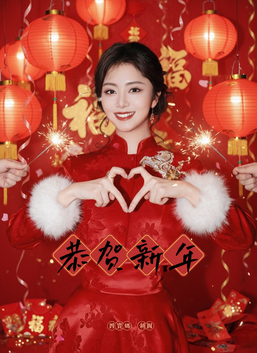 谭松韵谭松韵 年画娃娃过年就该有这么喜庆的年画娃娃期待今晚的春晚宜宾分会场谭松韵