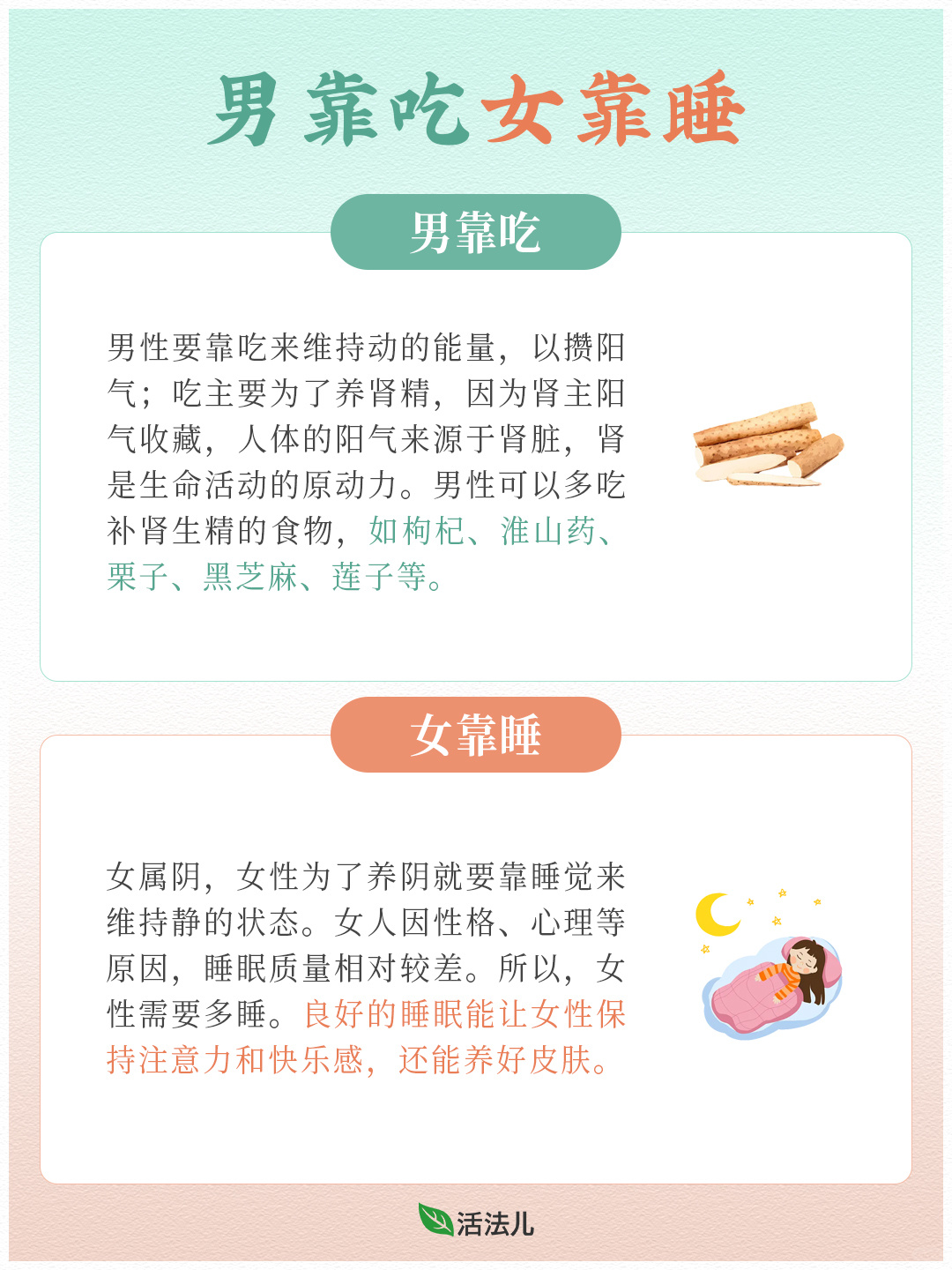 男女养生各不同🍃