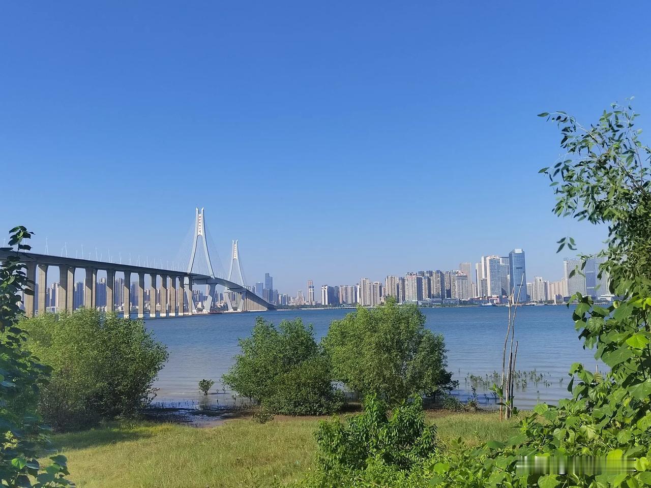 国庆假期，在湛江市海东新区奥体中心观海长廊，秋高气爽的时节，享受暖洋洋的阳光浴，