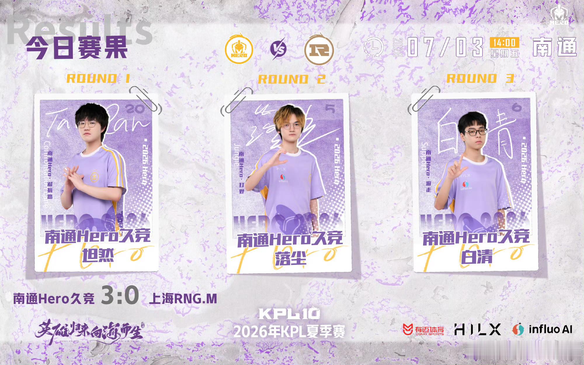 hero这个MVP图设计的排版啥的挺好看的，孙麟威棒棒棒！ 