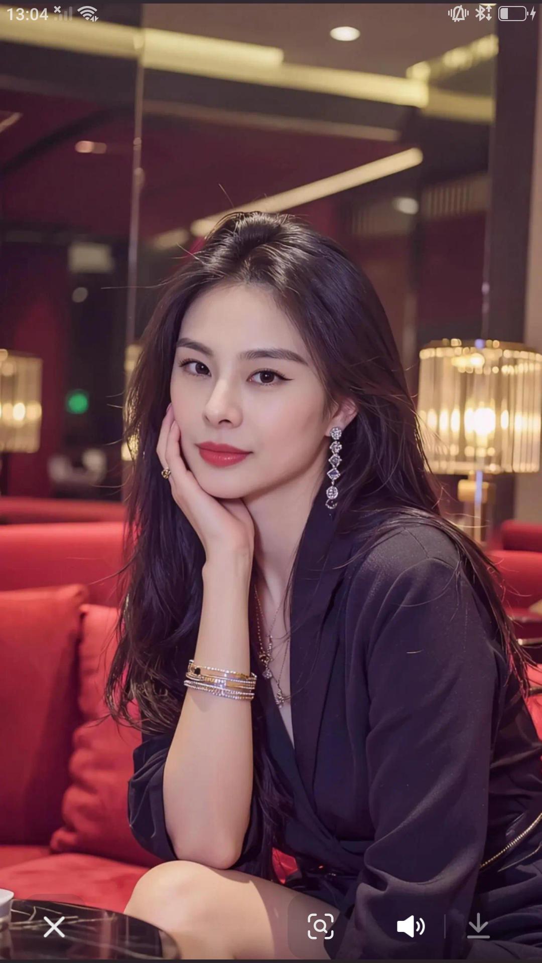 【赛场外的王思雨端庄秀气，青春靓丽，气质俱佳。长发披肩，即使穿搭随意依旧落落大方