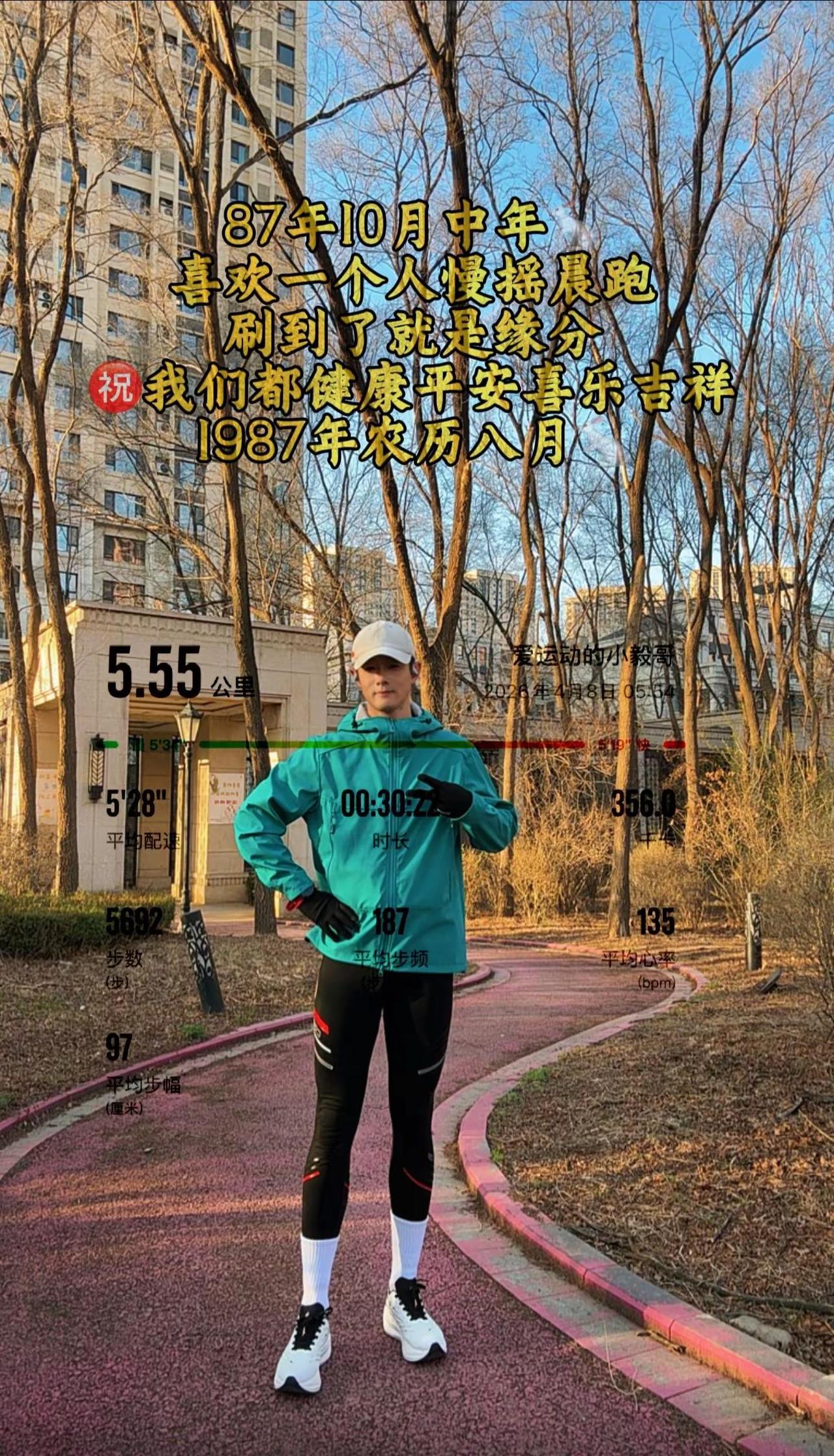 87年属兔，偏爱一个人晨跑，在孤独里寻惬意，在自由中得心安。不慌不忙，自在独行，