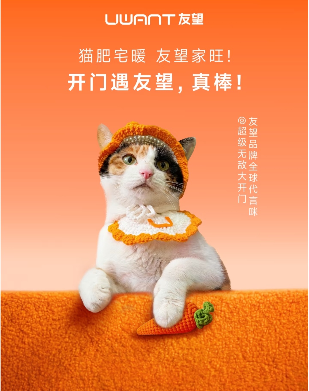 哈哈哈大开门都有代言了 