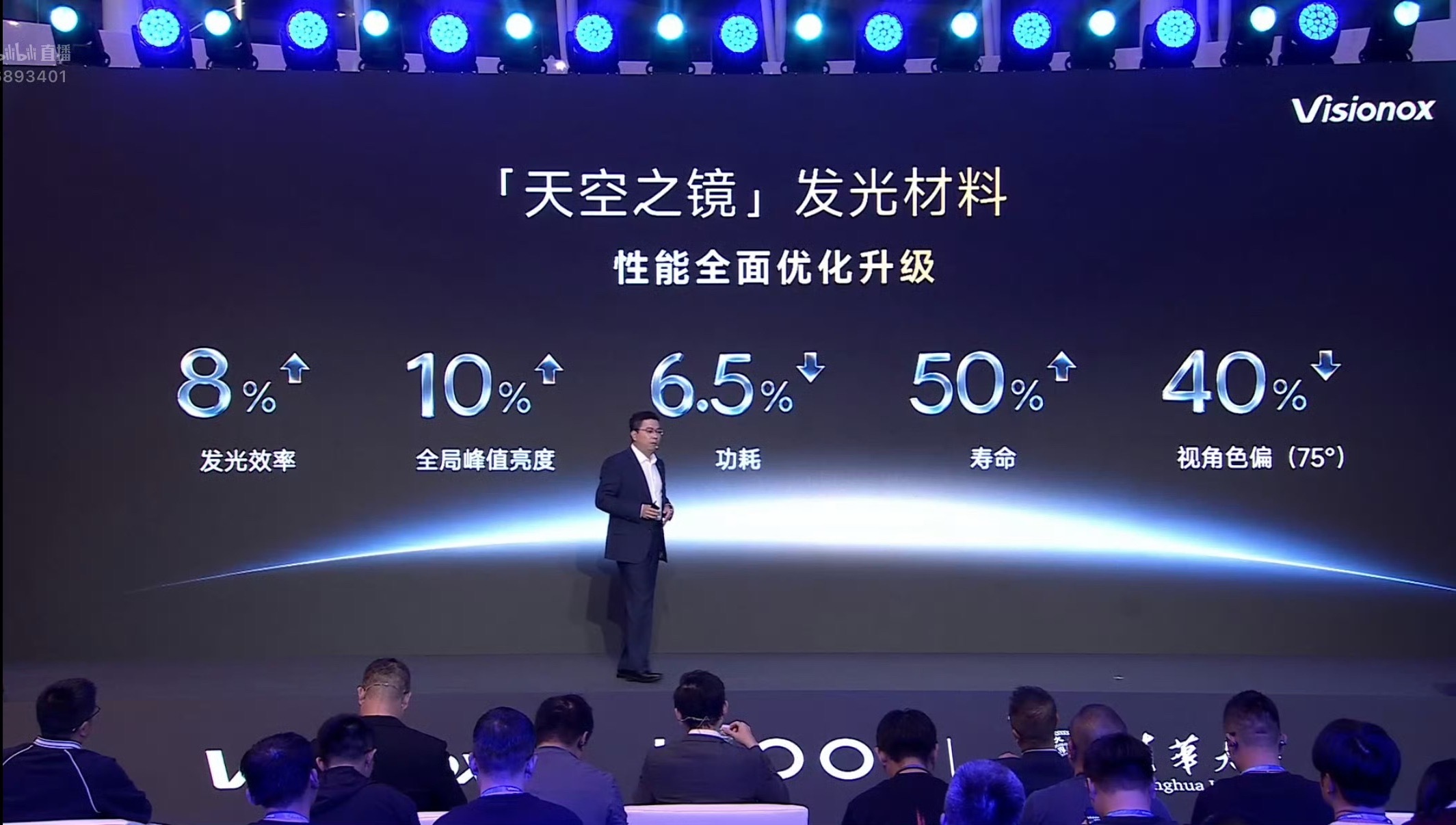 维信诺×iQOO×清华大学联合举办的屏幕技术沟通会正在直播中！这次维信诺全新发光