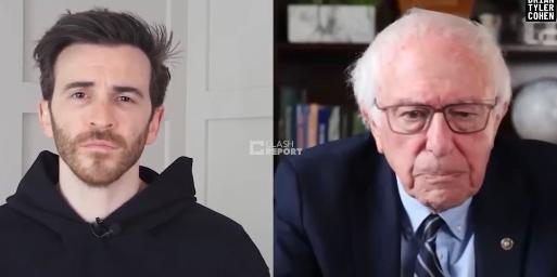 美国资深参议员伯尼·桑德斯，今天在接受采访时谈特朗普：“内塔尼亚胡是个极端右翼分