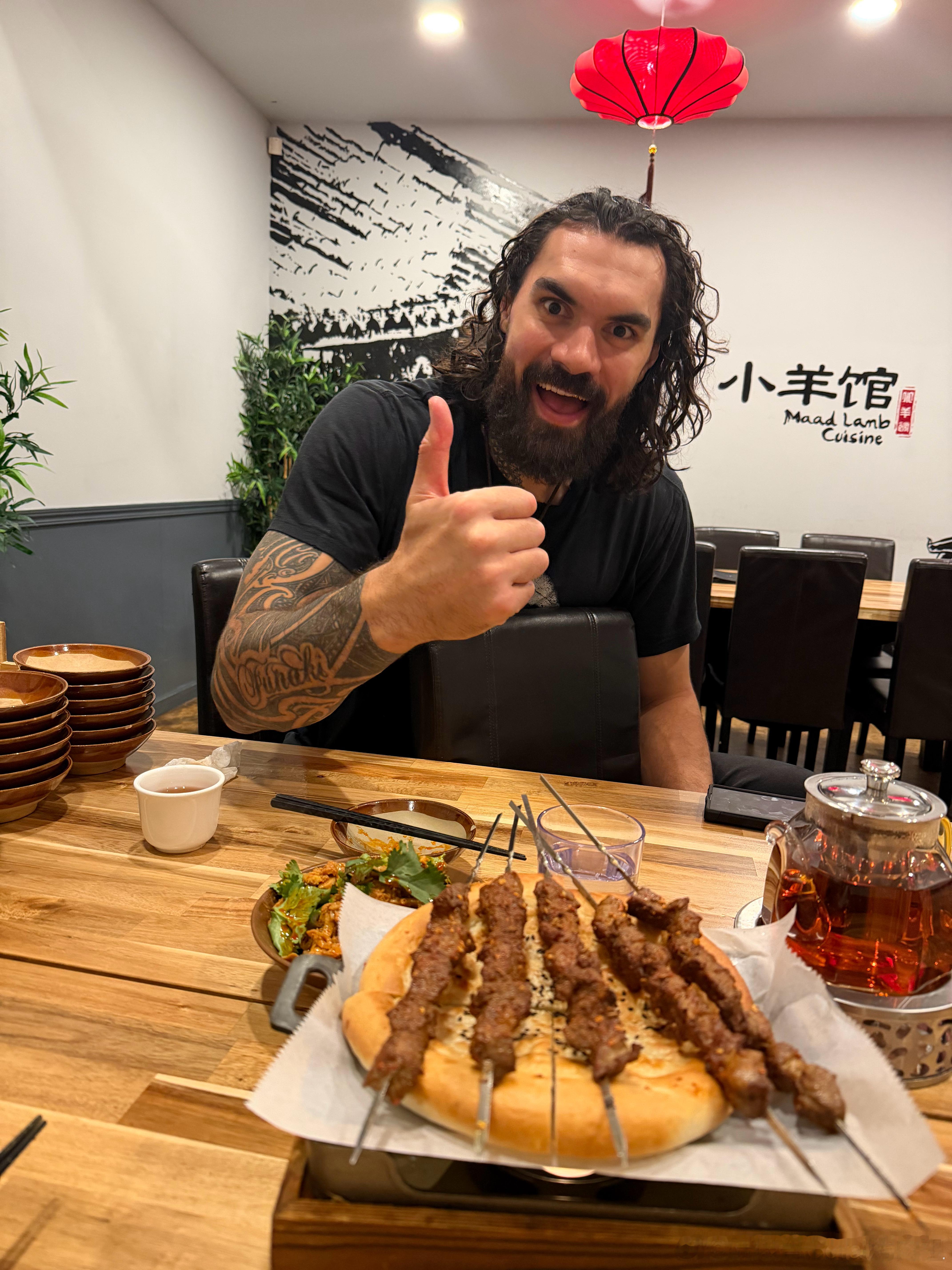 赛后吃夜宵咯，羊肉串烧烤走起 美国·Houston Chinatown