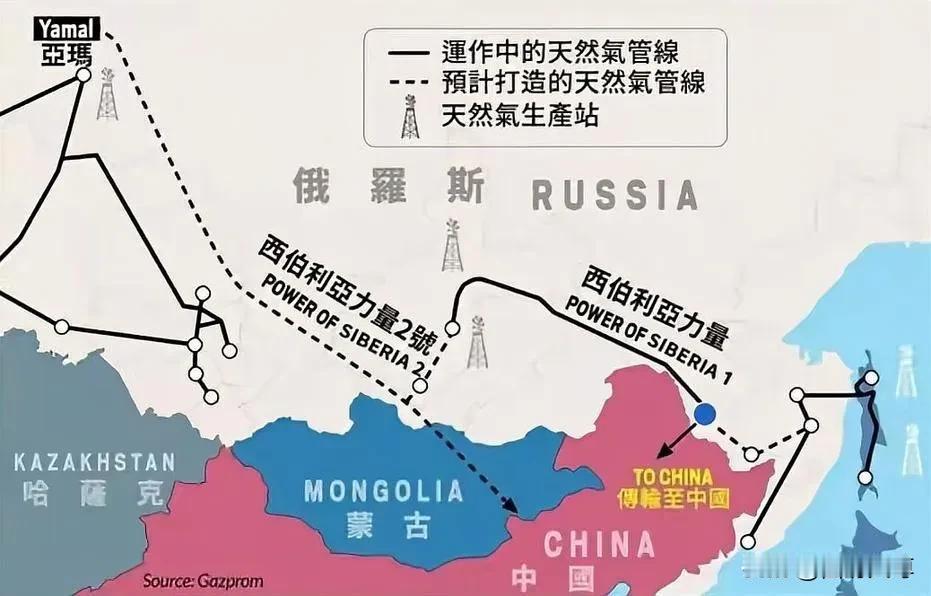 有人认为西伯利亚力量2号线过境蒙古，会有一些不可控的因素，甚至可能被蒙古国拿捏！