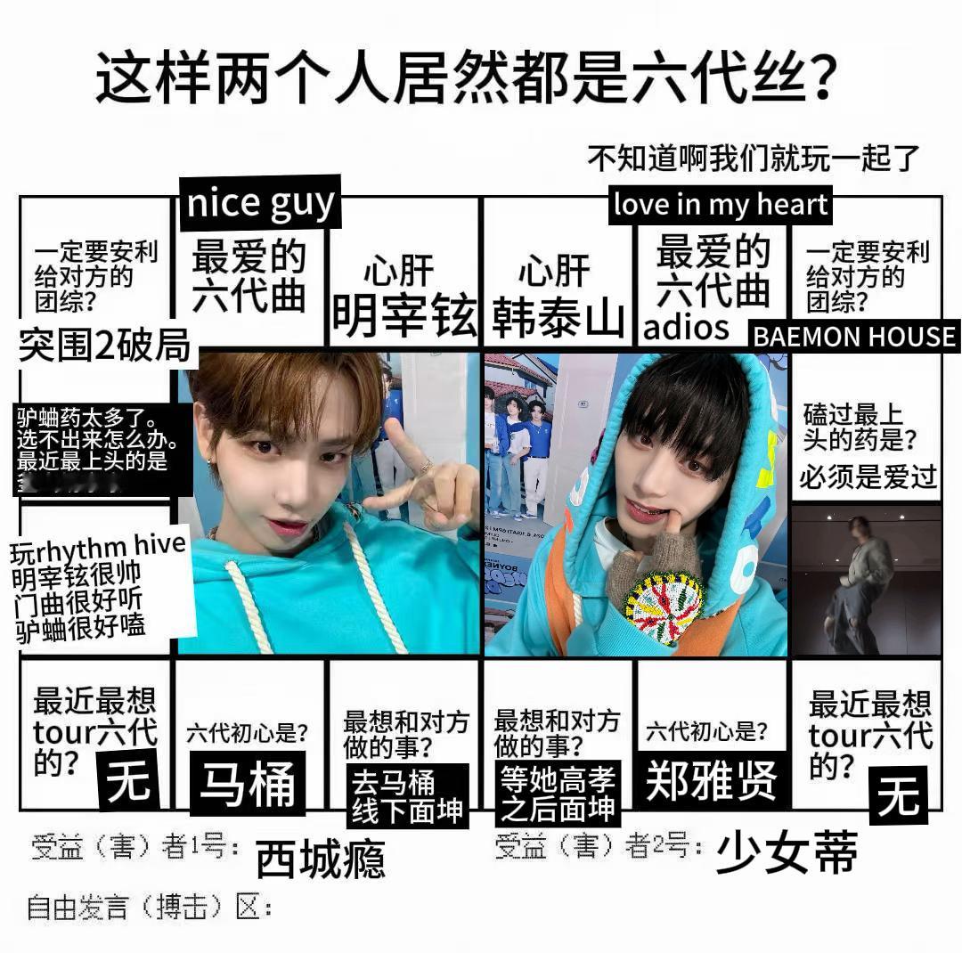 这两个人都追六团一？