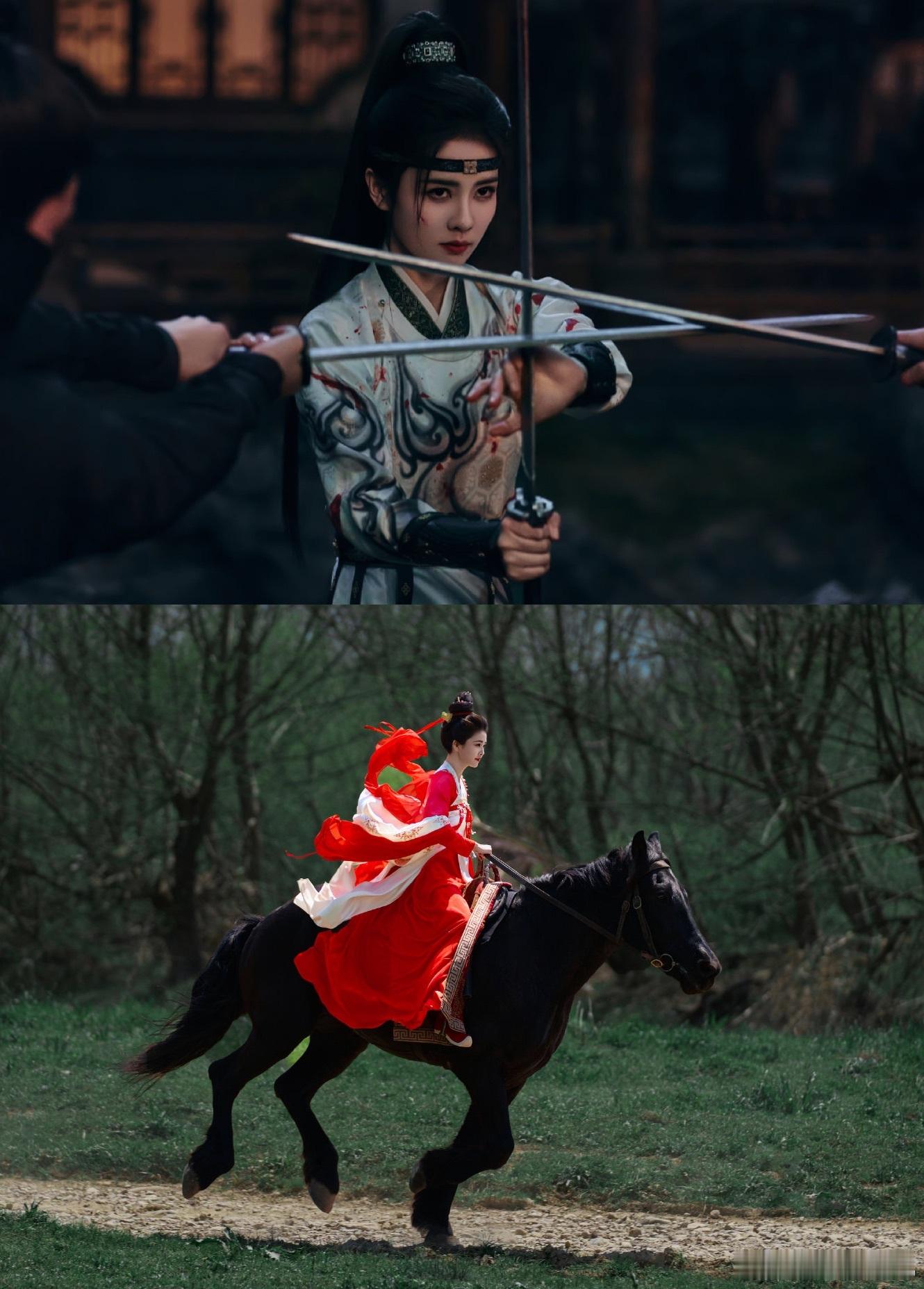 白鹿新剧武力天花板破案疯批款 文武双 A 太绝了！李佩仪靠脑力武力闯天下，为家族