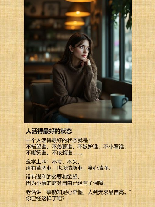 人活得最好的状态 