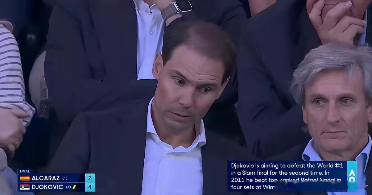 纳达尔观战澳网决赛🇪🇸纳达尔观赛中昔日的对手争冠豆子作何感想澳网2026