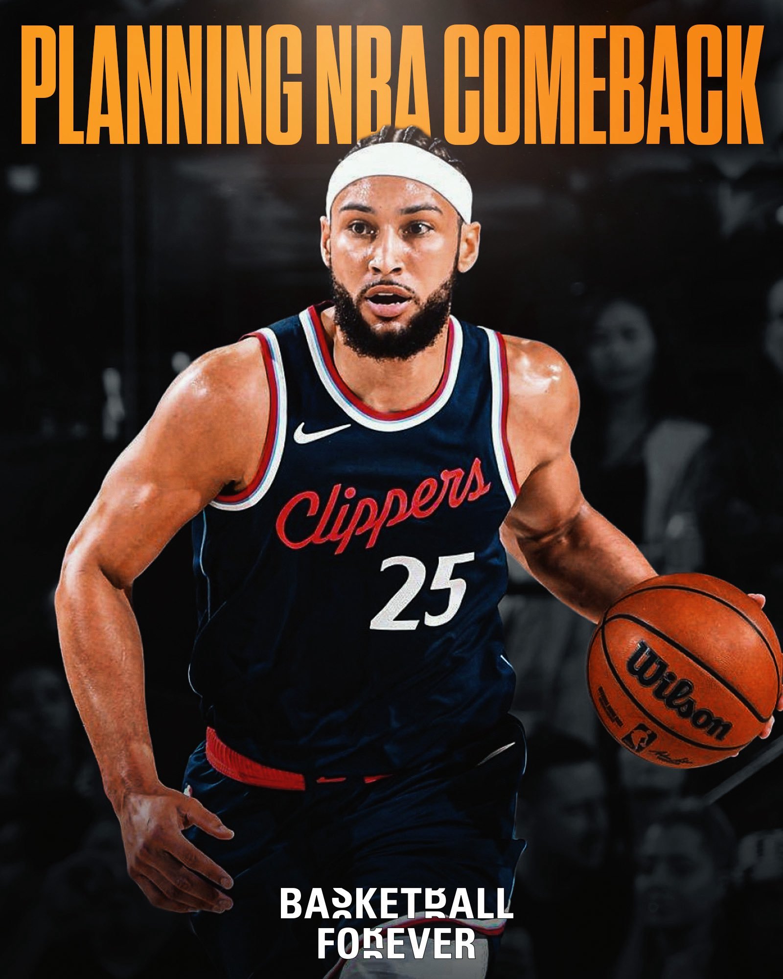 三次NBA全明星本·西蒙斯计划重返NBA ！已将费城和迈阿密圈定为可能感兴趣的落